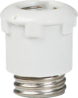Sicherungskopf KII E27 mit Prüfloch weiss