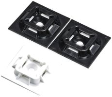 Zoccolo per fascetta Panduit autoadesivo, 25.4×25.4×4.2mm, bianco