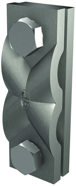 Kreuzklemme Flury AV 46 Inox A2, für Draht/Band, Ø 6…8mm