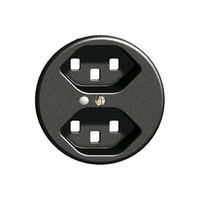 Frontscheibe FH 2×T23 schwarz Ø58mm mit Linse