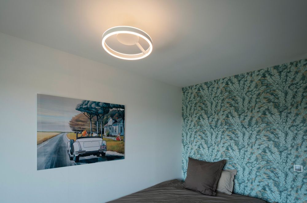 Plafonnier/applique LED SLV ONE 40 CW 14W 450lm 927/930 VAR Ø400 blanc