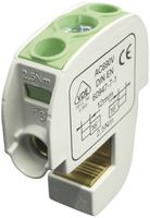 Verteilerblock Typ SA 2×16mm² 100A CU grün/gelb