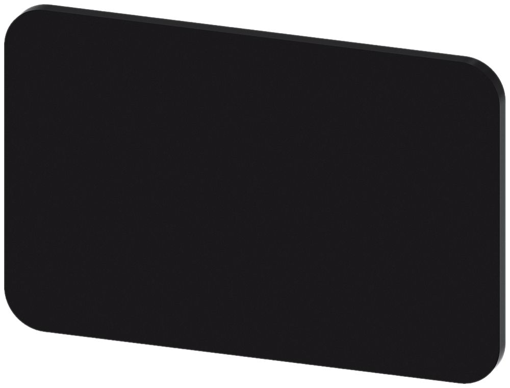 Plaquette de marquage Siemens SIRIUS ACT, sans impression, 17.5×27mm, noir