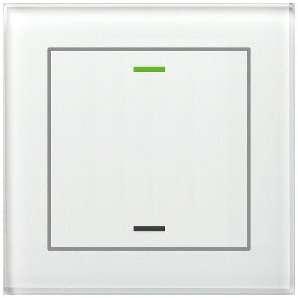 UP-Taster KNX RGBW MDT GTL-1T0W.02S 1T/2B Temp Glas weiss "neutral"