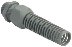 Pressacavo AGRO PA M12×1.5 Ø2.5…6.5mm grigio con protezione antipiega corto