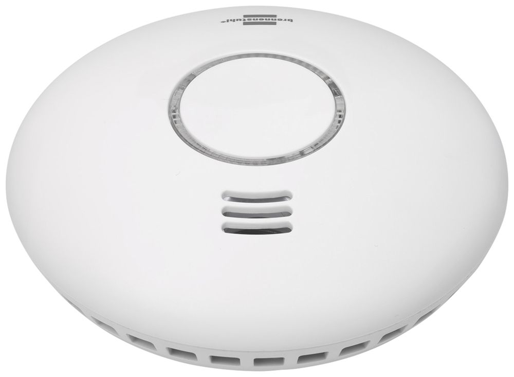 Détecteur de fumée AP Brennenstuhl WRHM01 85dB 2×1.5V blanc