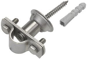 Bride de fixation Flury FL 99 acier inoxydable A2, pour mât capteur Ø 16mm