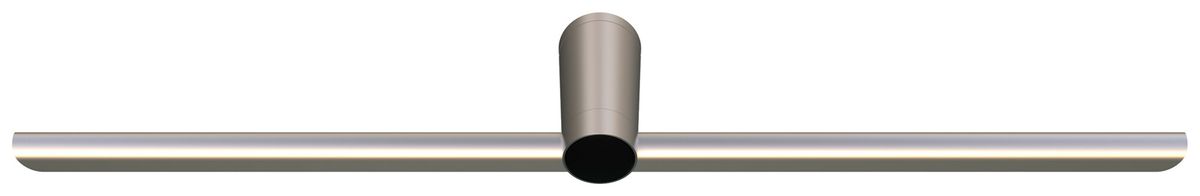 Applique LED DOTLUX SKYLAR 1×9.5W 3000K REG diretto 900×181×67mm argento