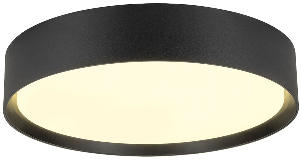 Plafonnier/applique LED SLV DECONA 30 18W 1450lm 927/930 IP44 VAR Ø300 noir