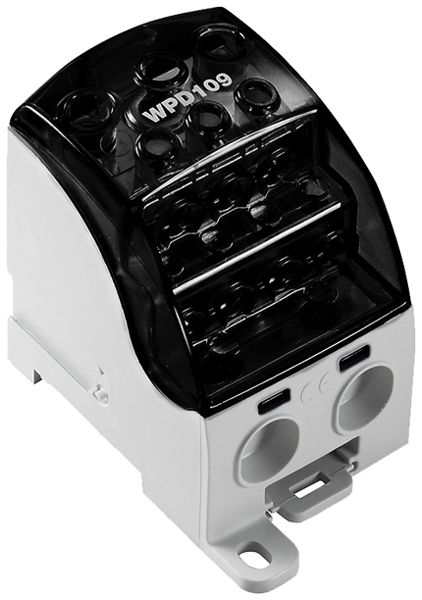 Bloc de distribution WM WPD 109 1P 490A 1×entr 9×sort 1.5…35mm² 1.5…185mm²