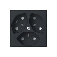 Steckdose SIDUS 3×T13/1 anthrazit