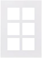 En-tête ENC Legrand Arteor 3×2, vertical, blanc