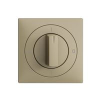 Frontset EDIZIOdue 0-1-0-1 sand 60×60mm für Drehschalter