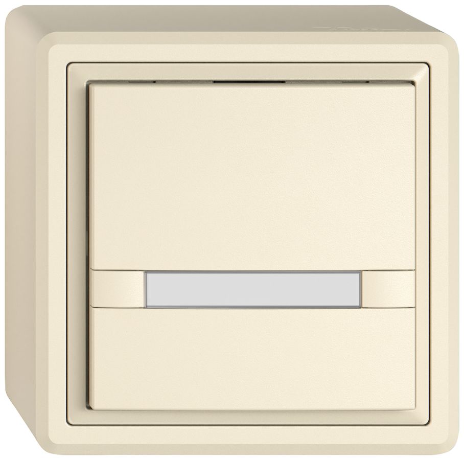 AP-Universaltaster EDIZIO.liv UNI SNAPFIX® 12…48V o.LED 1× 2-Tbed.Pap.cr