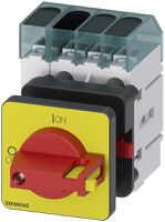 Interrupteur de charge Siemens SENTRON 3LD3 frontal 16A 3LN 48×48mm ro/jn