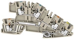 Installations-Reihenklemme Weidmüller AITB 2.5 BB N-L-PE PUSH IN 3 Etagen