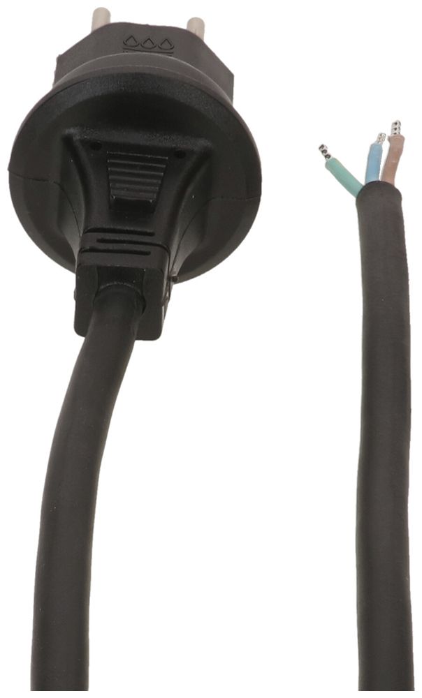 Apparatekabel MAX HAURI GDV 3×1.5mm² 5m schwarz Stecker T13 IP55