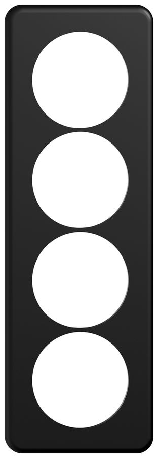 UP-Abdeckplatte STANDARDdue SNAPFIX® 4×1/1×4 4×Ø58 90×270mm sz