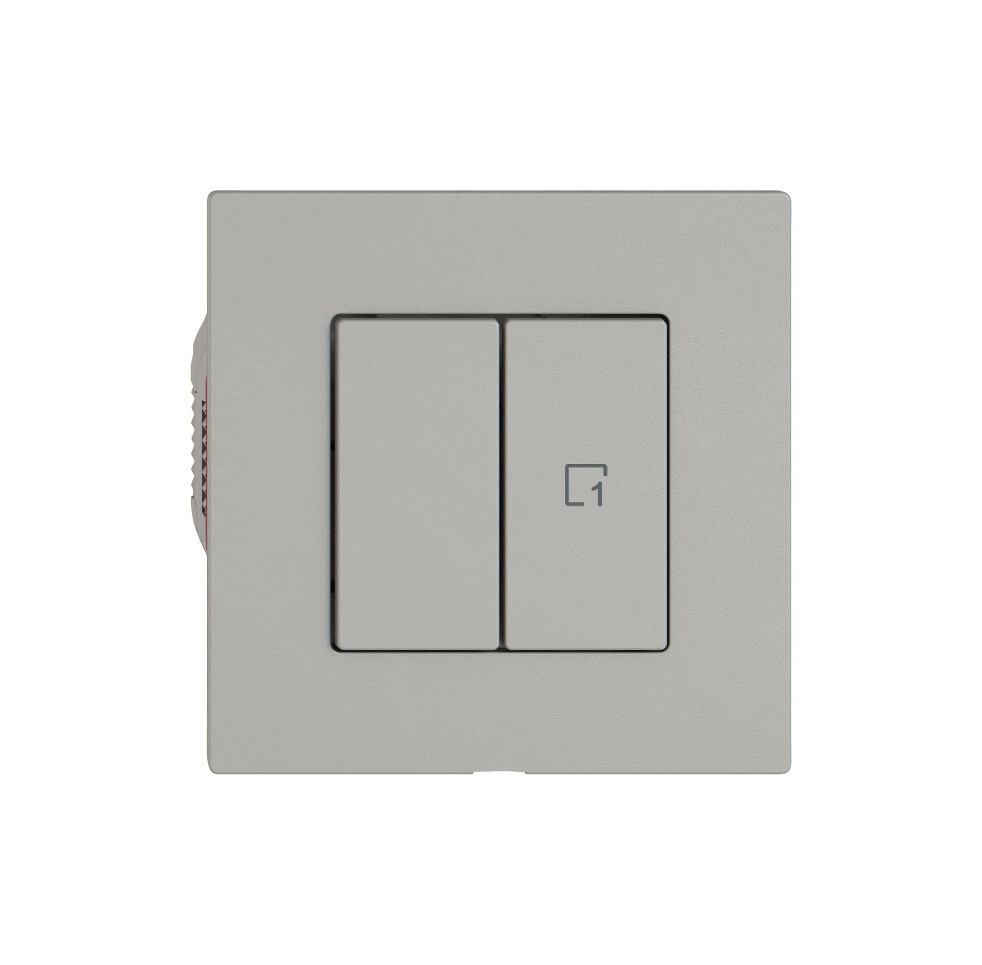 Interrupteur à poussoir EDIZIO.liv Wiser SNAPFIX® 1 scène 2 touches WLAN grc