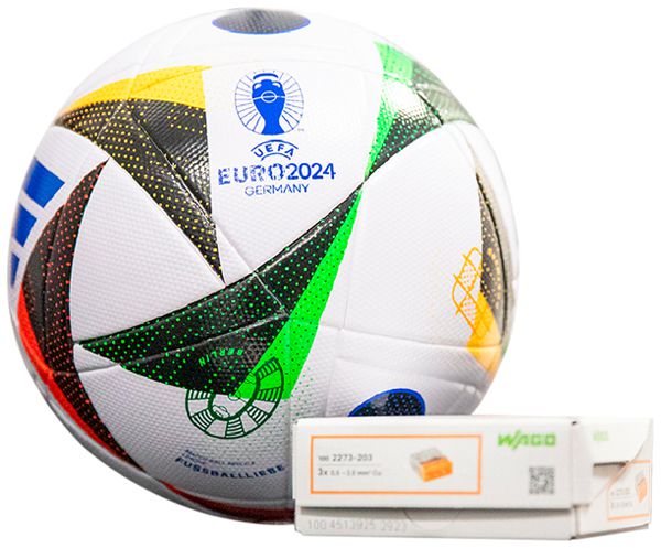 Verbindungsklemmen Profi-Set WAGO 1×Fussball ADIDAS UEFA EURO24
