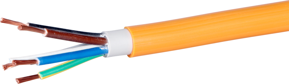 Kabel EPR-PUR 5×2.5mm² 3LNPE orange