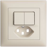 UP-Frontset EDIZIOdue T23 crema 88×88mm für Kleinkombi