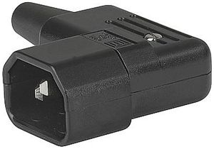 Universal-Gerätestecker L+N+PE 10 A 250V schwarz