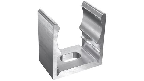 Metallo con foro di fissaggio