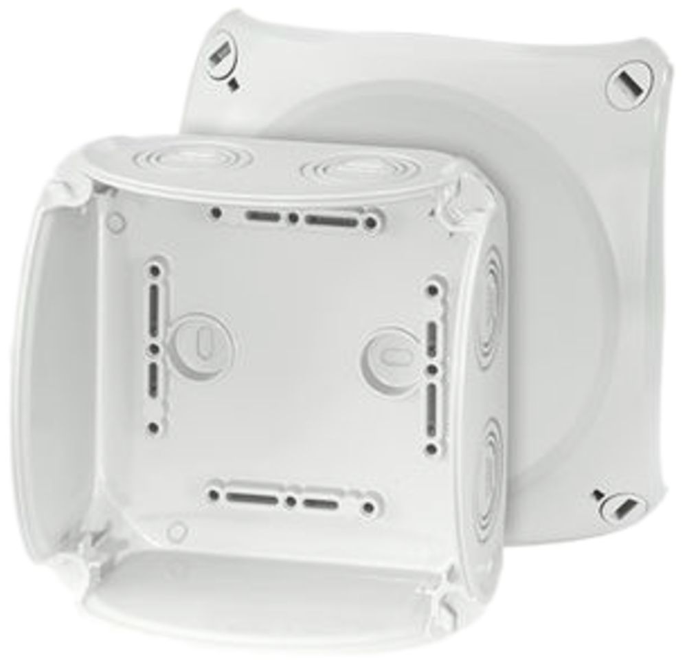 Boîte de dérivation AP Hensel KF G 6mm² sans bornes gris