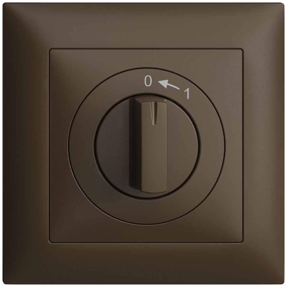 Frontset EDIZIOdue 0<-1 coffee 88×88mm für Schwenktaster