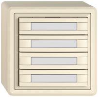 AP-Universaltaster EDIZIO.liv UNI SNAPFIX® o.LED 8× 1-Tbed.Pap.cr