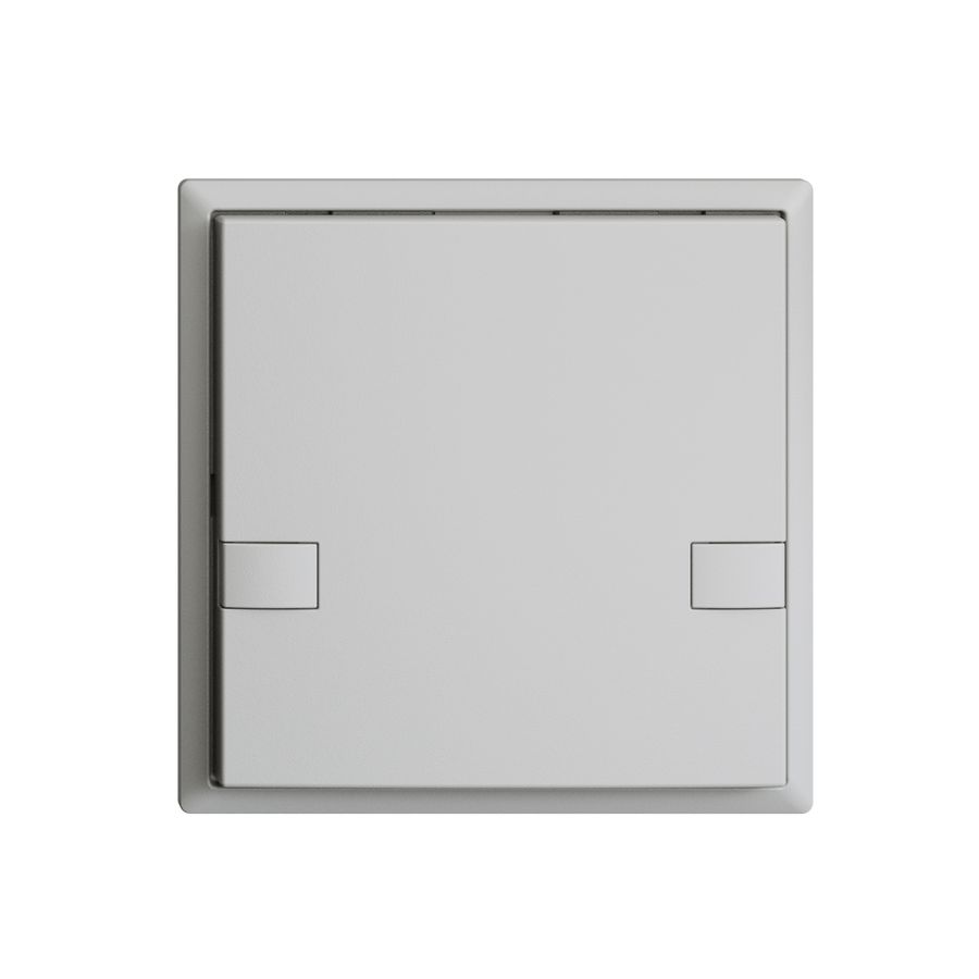 Poussoir univ. ENC 1×2t EDIZIOdue gris clair, sans LED