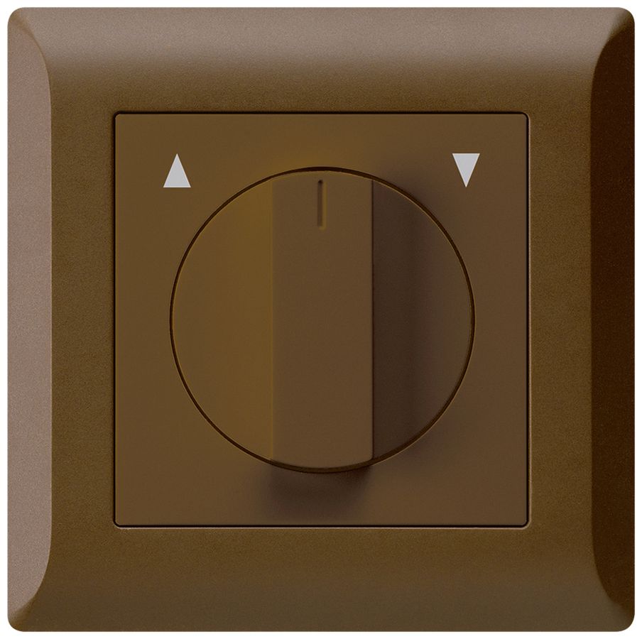 Interruttore/tasto rotativo INC per tapparella KLI marrone