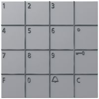 Module clavier Siedle indépendant du système 12V AC argent