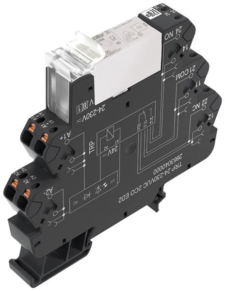 Relais WM TRP 1CO AgNi 108…132VAC 16A/250VAC push-in