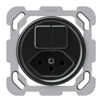 Combinaison ENC origin sch 3+AR + 1×type 13 77×77mm noir