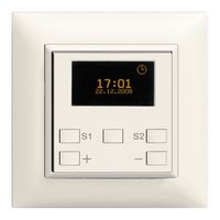 UP-Astrozeitschaltuhr Universaldimmer 1K/2T ZEP EDIZIOdue weiss