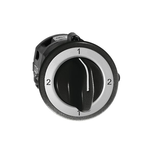 UP-Drehschalter FH 3/2P schwarz mit Drehgriff