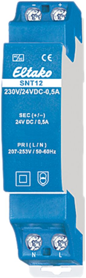 REG-Schaltnetzteil SNT12 230VAC/24VDC 12W 0.5A