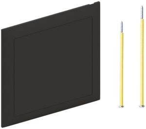 Steckdeckel AGRO 130×130mm schwarz mit Zentrumsschraube