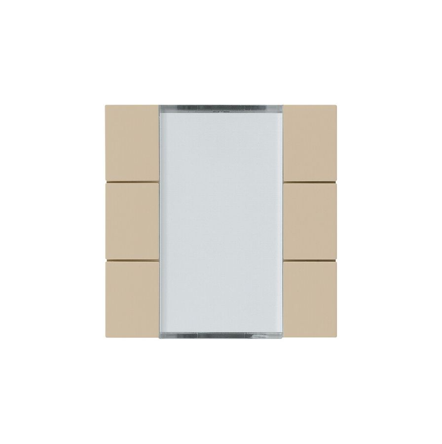 Kit frontal Hager kallysto 6×KNX systemlink/easylink beige