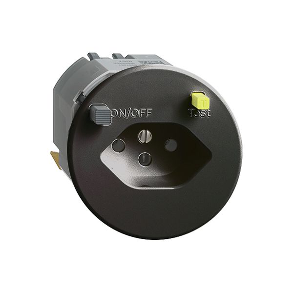 UP-Steckdose FH T13 FI 30mA P, schwarz