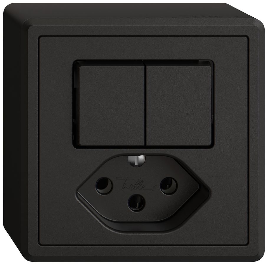 AP-Kombination EDIZIO.liv SNAPFIX® 2×Schema 3+T13 sz