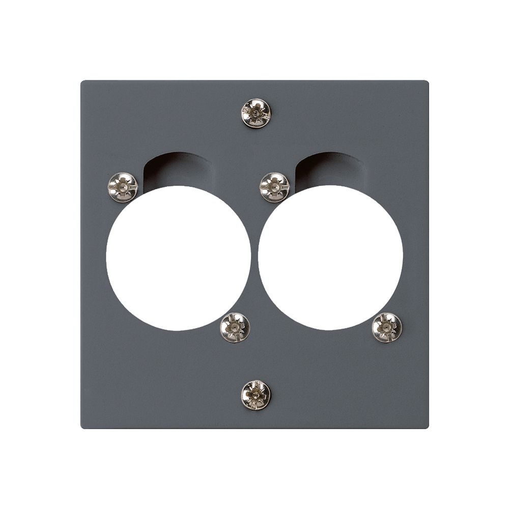 UP-Montageset für 2 XLR anthrazit kallysto