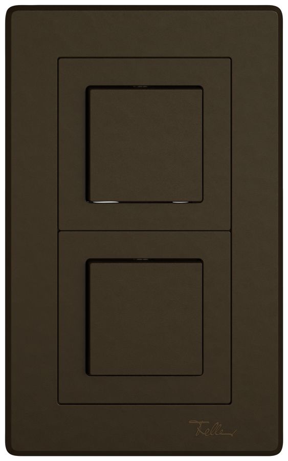 Combinazione INC EDIZIO.liv SNAPFIX® 2×1 156×96mm 2×schema 3/1L marrone