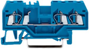Borne de passage WAGO 2.5mm² bleu