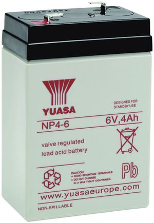 Accu Yuasa NP 4-6 6VDC 4 AH