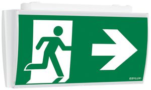 Luminaire de secours ESYLUX SLF LEDi SC/C montage au plafond