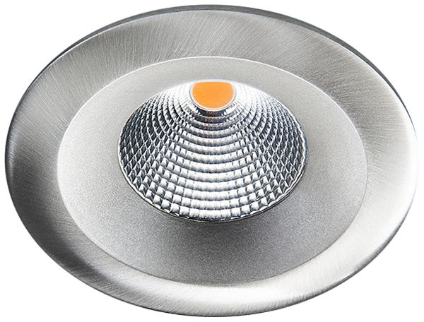 Downlight LED SG UniLED IsoSafe 7W 610lm 927 IP20/IP65 42° REG Ø94mm argento