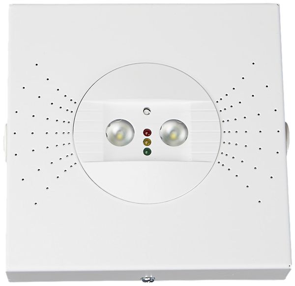 Spot de secours LED CASP-C/W LED N230, 2×3W, pour batterie centrale